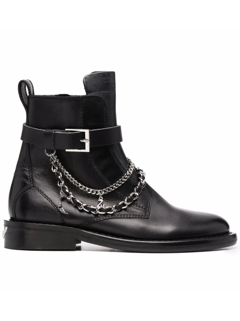 New Zadig & Voltaire Laureen Zip Boot Grunge Biker Punk Emo Chic Womens 9